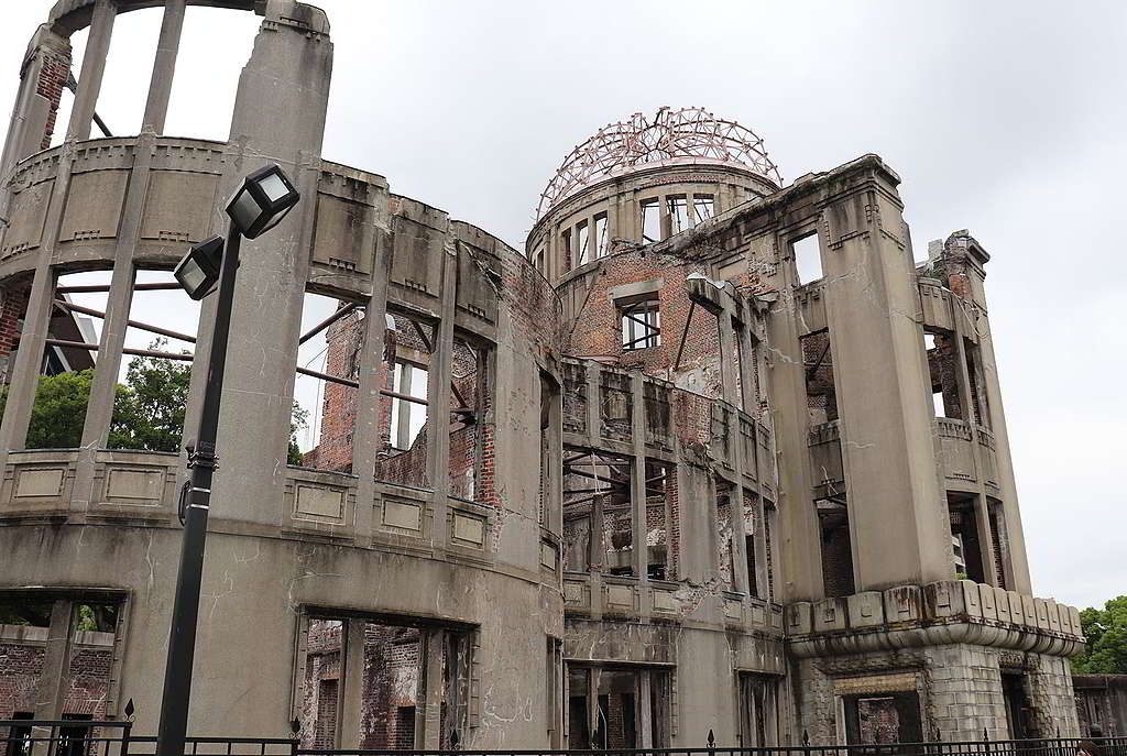 廣島原爆圓頂館是當年僅有結構不倒的建築物，肩負歷史記憶至今。 © Greenpeace