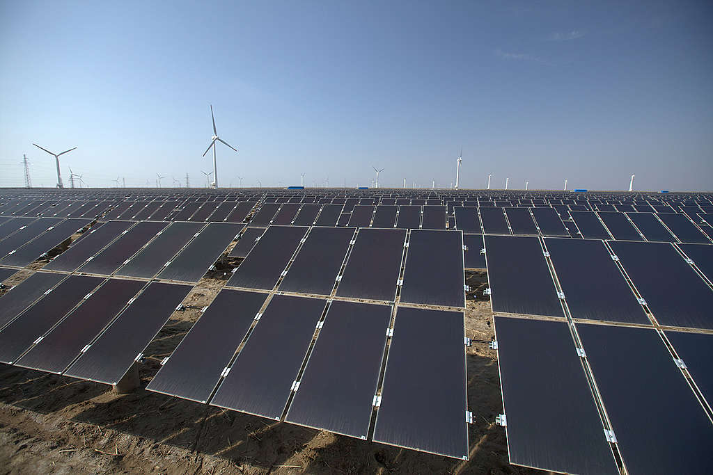 能源轉型，應用可再生能源，是龐大科技企業實現碳中和其中關鍵。© Greenpeace / Zhiyong Fu