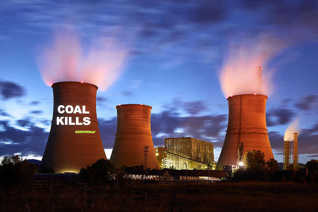 根據歐洲經濟委員會的 LCA 報告，煤炭的環境得分遠遠落後可再生能源，可見「淘汰煤炭」實乃大勢所趨。 © Mitja Kobal / Greenpeace