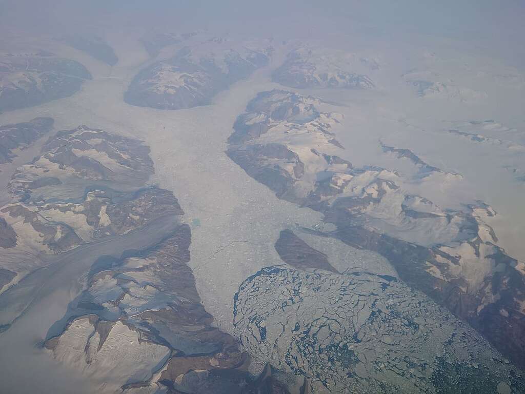 格陵蘭其中一個「出口冰川」（Outlet Glacier） - Helheim Glacier。 © Wilson Cheung