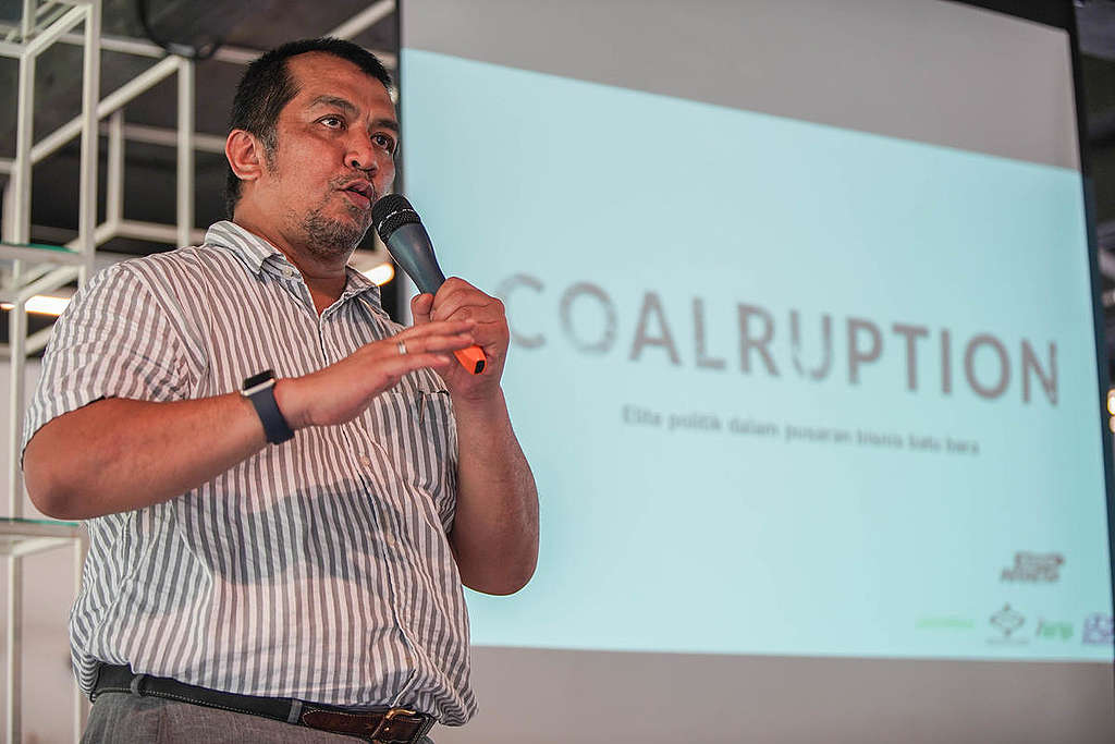 Dian Partria KPK on Indonesia "Coalruption" Report Launch in Jakarta. © Jurnasyanto Sukarno
