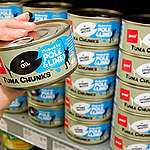 Sustainably Caught Canned Tuna. © Nigel Marple