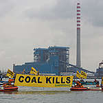 Greenpeace Inflatables At Cilacap Coal Plant. © Greenpeace / Ardiles Rante