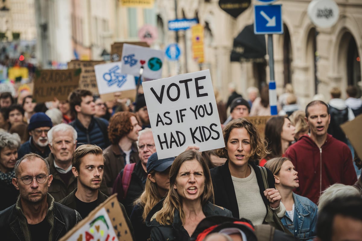 Global Climate Strike in Stockholm, Sweden. © Jana Eriksson / Greenpeace