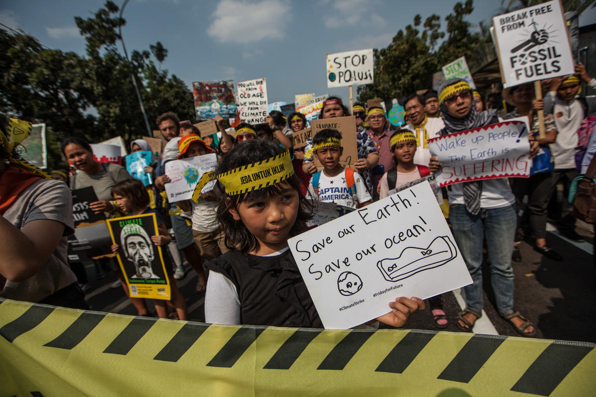 Global Climate Strike in Jakarta. © Afriadi Hikmal / Greenpeace