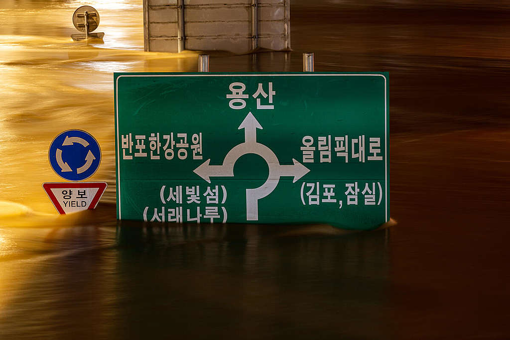 Floods in South Korea 2022.