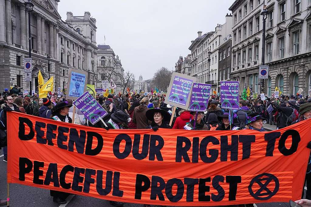 Kill the Bill Protest in London.
