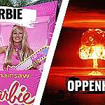 Barbie vs Oppenheimer: dua alam semesta yang berlawanan secara diametris yang mengingatkan kita pada dua ancaman eksistensial