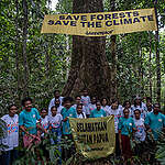 Forest Defender Camp in Papua. © Jurnasyanto Sukarno / Greenpeace