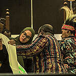Awyu Tribe Testifies at the Jayapura State Administrative Court in Papua. © Gusti Tanati / Greenpeace