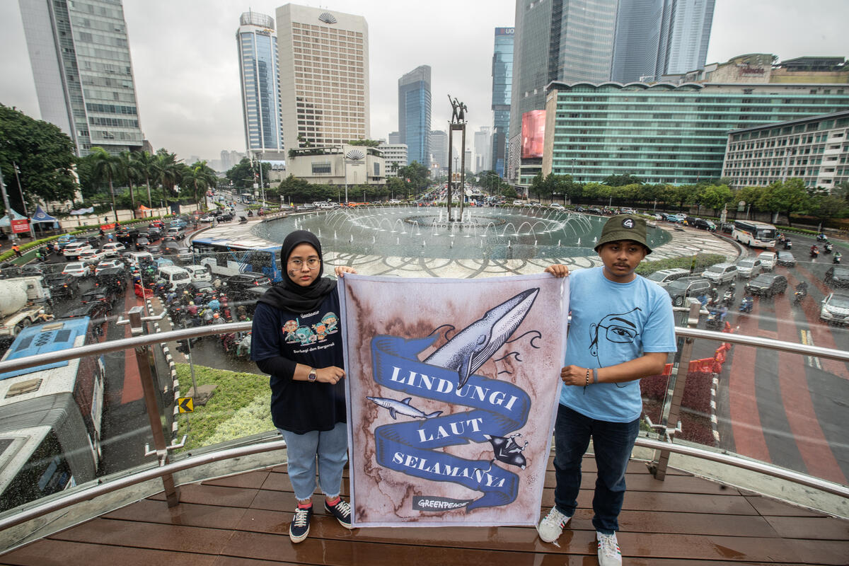 Global Day of Action: Protect the Oceans in Jakarta. © Jurnasyanto Sukarno / Greenpeace