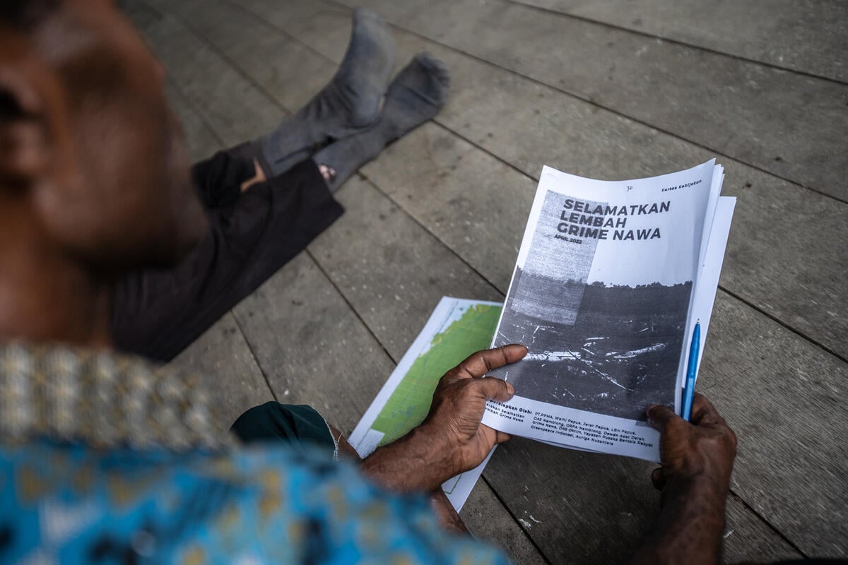 Grime Nawa Valley Cases in Papua. © Jurnasyanto Sukarno / Greenpeace