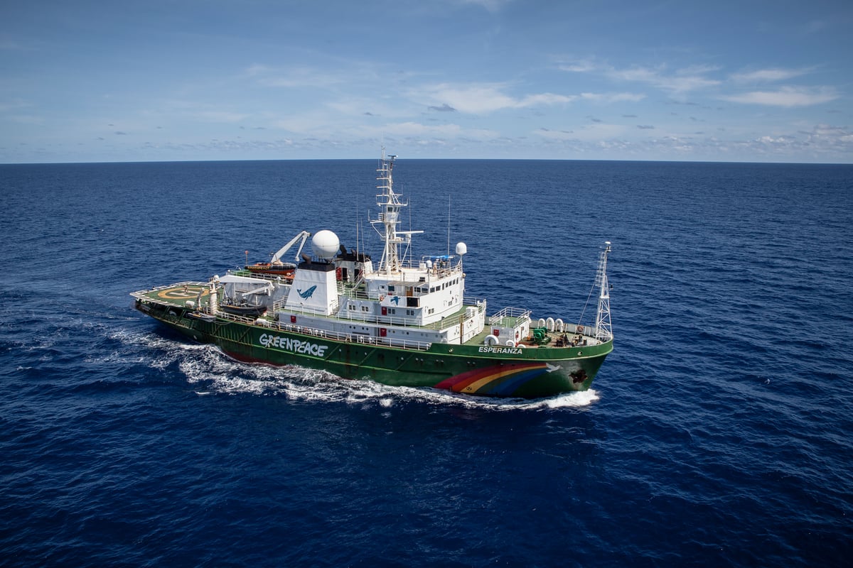 The Esperanza in the Indian Ocean © Will Rose / Greenpeace