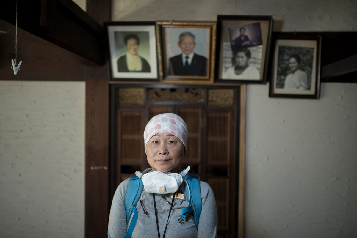  Mrs. Kanno at her House in Shimo-Tsushima © Christian Åslund / Greenpeace