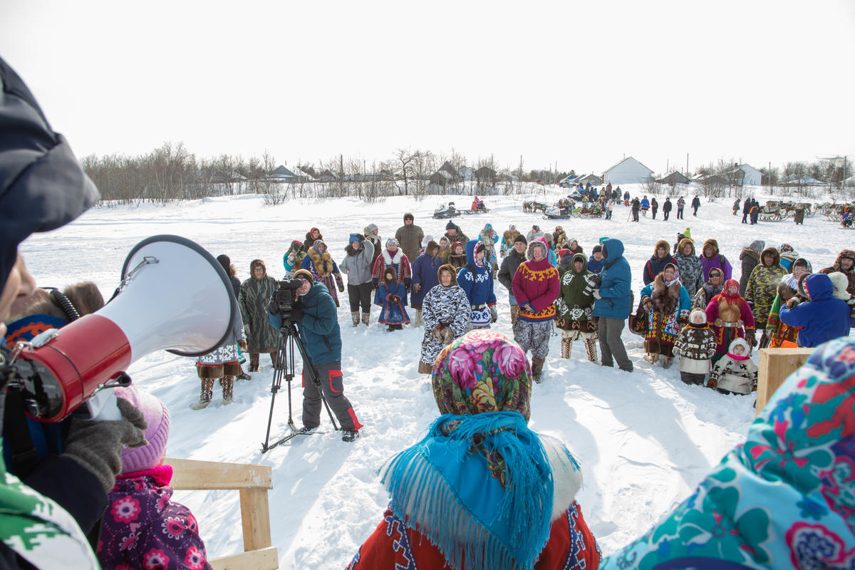 Indigenous People Oppose Oil Drilling on Reindeer Herder Day in Siberia