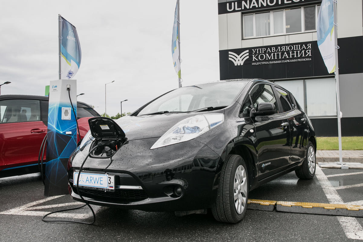 Electric Vehicles Exposition in Ulyanovsk Region, Russia.