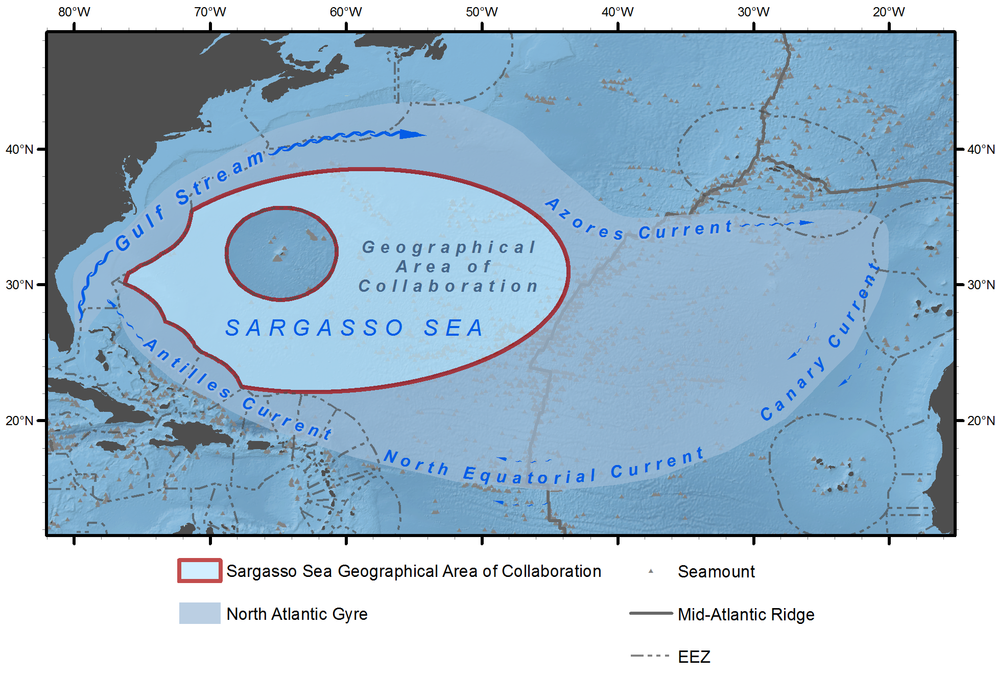 Map of the Sargasso Sea, © Marine Geospatial Ecology Lab, Duke University