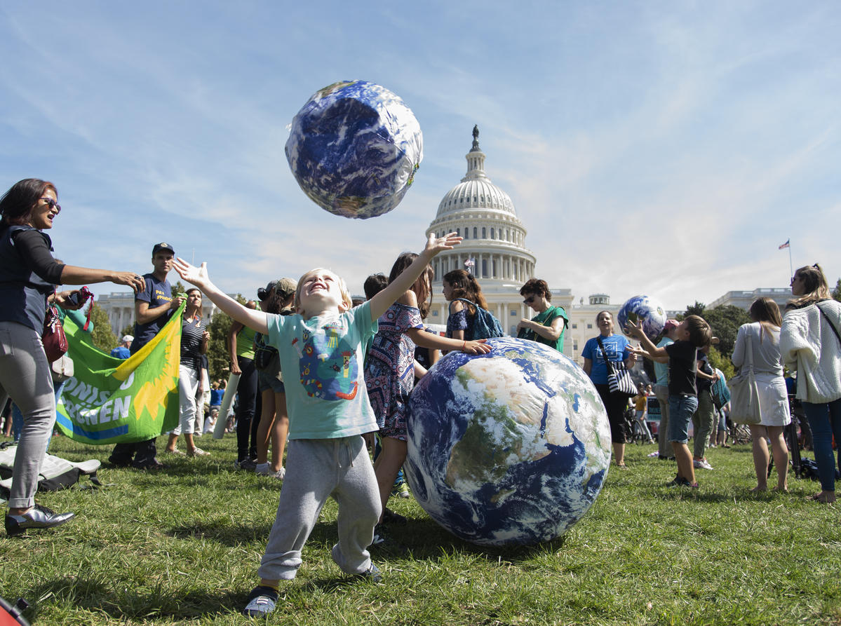 Global Climate Strike in Washington DC. © Livia Ferguson / Greenpeace