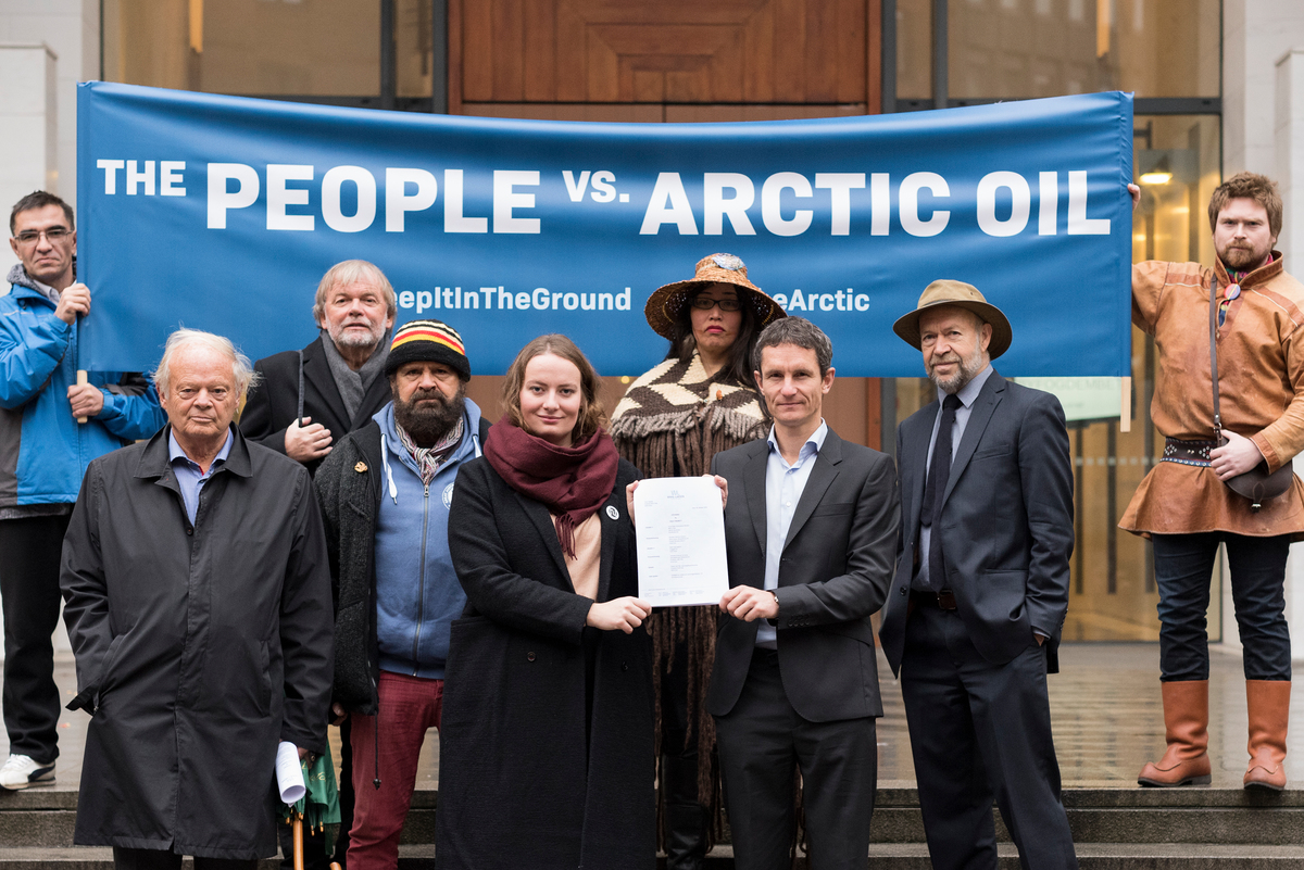 The People vs Arctic Oil: Historic Lawsuit against Arctic Oil in Oslo. © Christian Åslund / Greenpeace