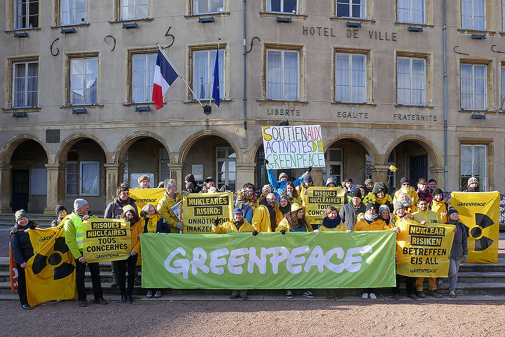 Mobilization of support in Thionville ©Greenpeace