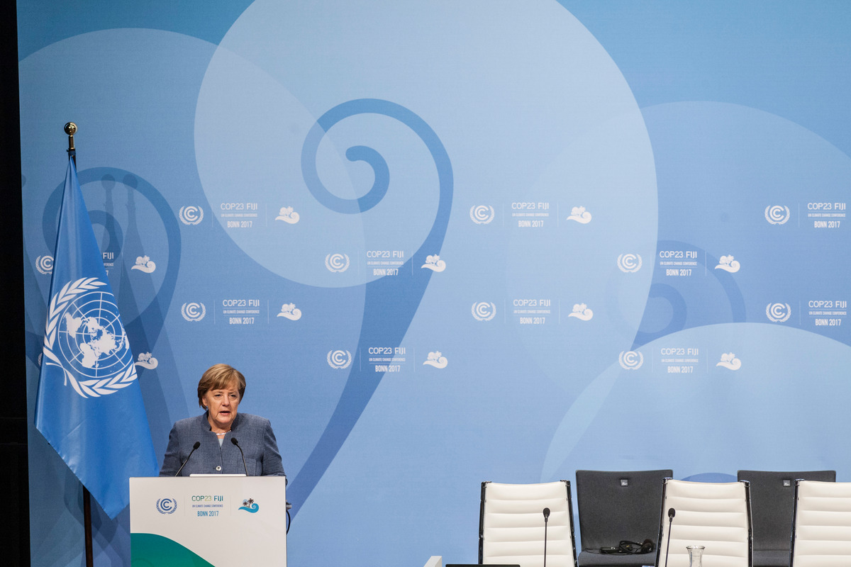Inside Conference Centre at COP23 in Bonn. © Bernd Lauter / Greenpeace