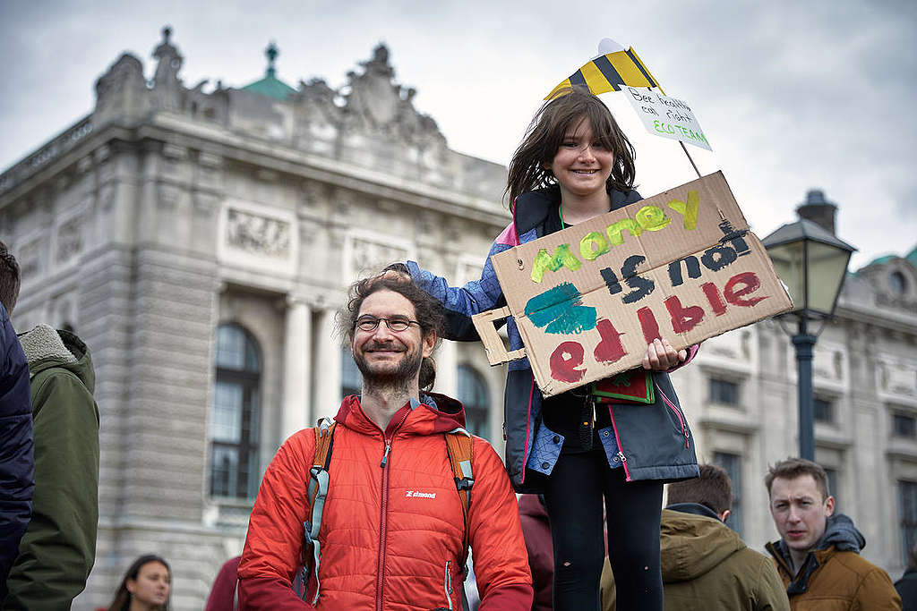 Fridays for Future Student Demonstration in Vienna. © Mitja  Kobal / Greenpeace