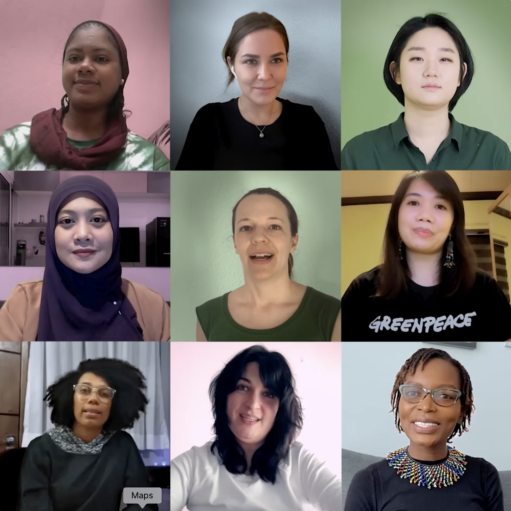 Greenpeace women on International Women's Day