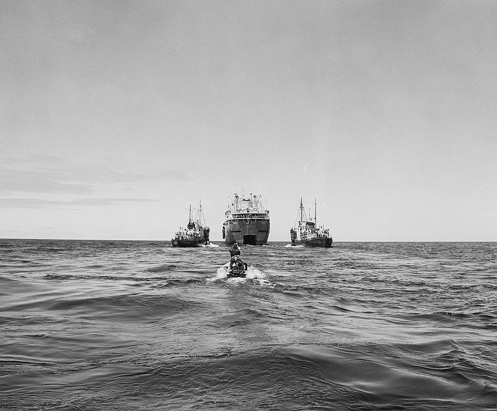 Soviet Whaling Action in North Pacific. © Greenpeace / Rex Weyler