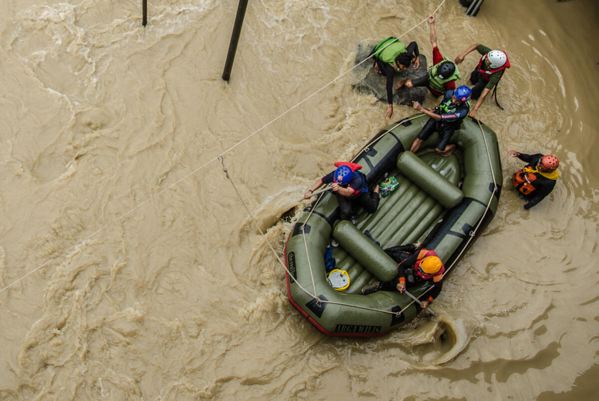 Floods in Pamanukan, West Java. © Syarif Hidayat / Greenpeace