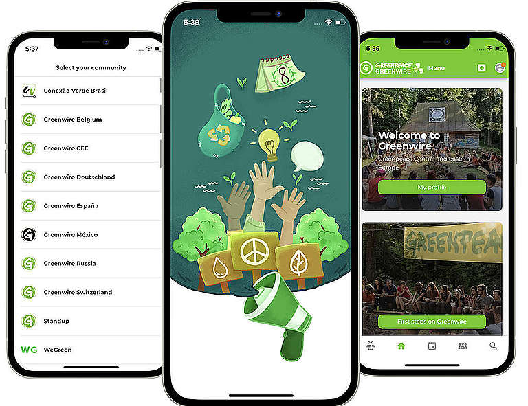GreenAct a mobile app for volunteer and activist communities