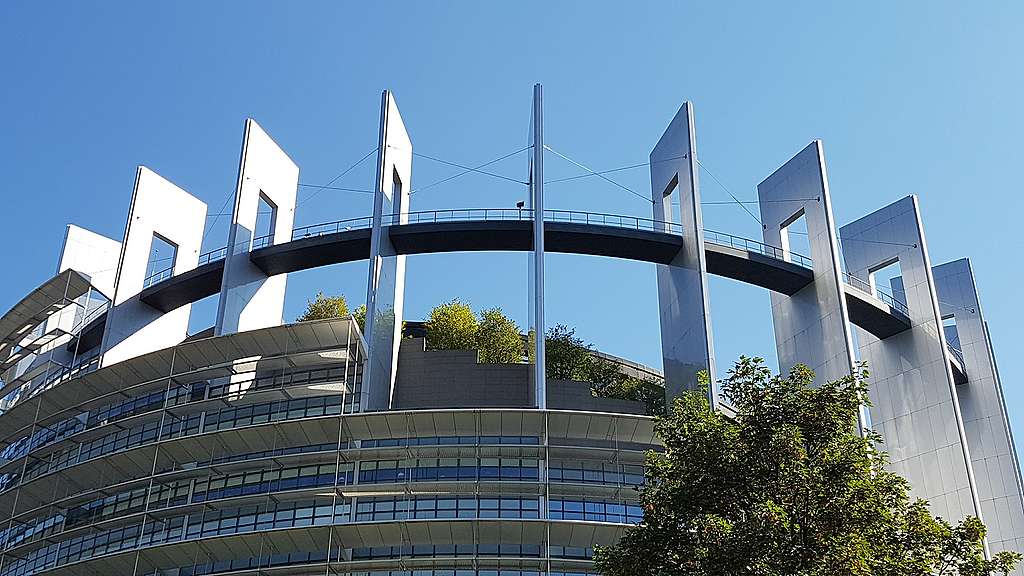 European Parliament building in Strasbourg 