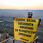 Activists from Czechia, Poland and Germany scaled the 60-metre high excavator at the mine in Bílina, Czechia, with banners reading ‘End Fossil Crimes’ in English and ‘End Mining 2030’ in Czech to protest against the extension of the life of the coal mine until at least 2035 - creating a minimum of five extra years of climate-destroying emissions.