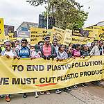 Days before the next round of #PlasticsTreaty negotiations start in Nairobi, Kenya, activists fill the streets of Nairobi to demand world leaders deliver a strong treaty for people, community and climate.