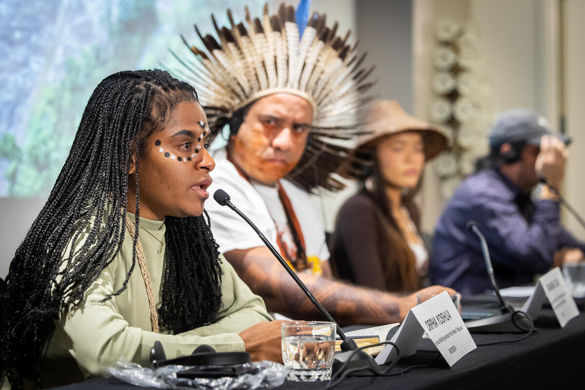 Press Conference by Global Indigenous Leaders during COP15 in Montreal. © Toma Iczkovits / Greenpeace