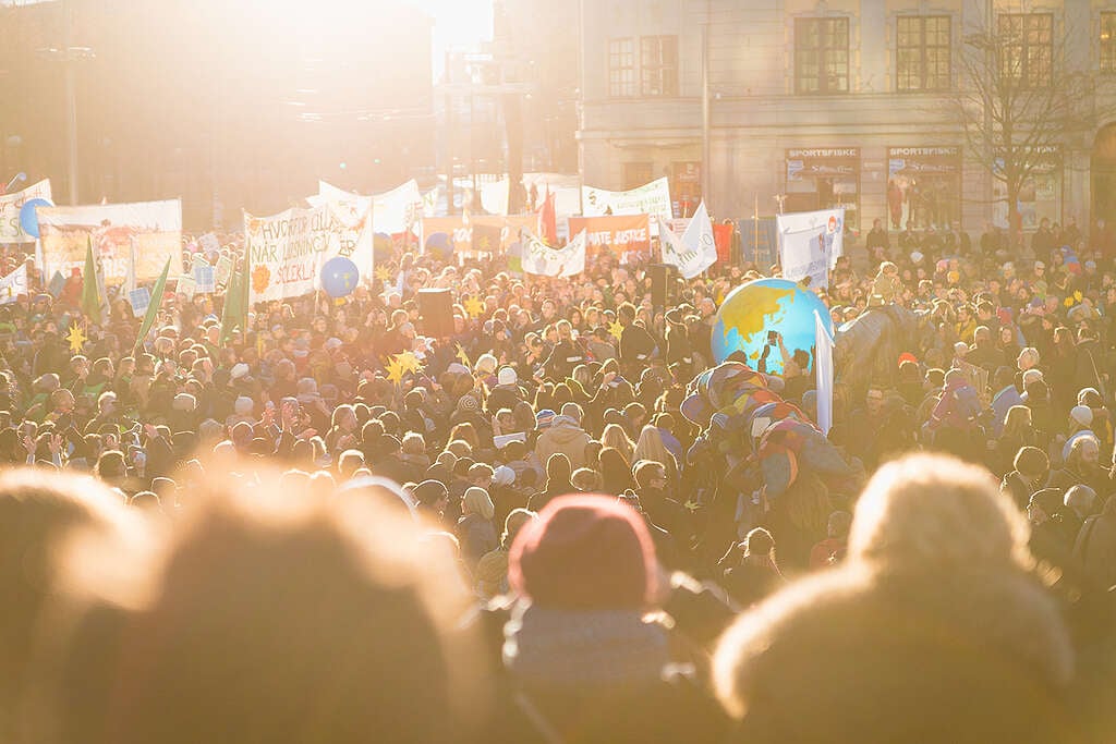 COP21: Climate March in Oslo. © Monica Løvdahl / Greenpeace