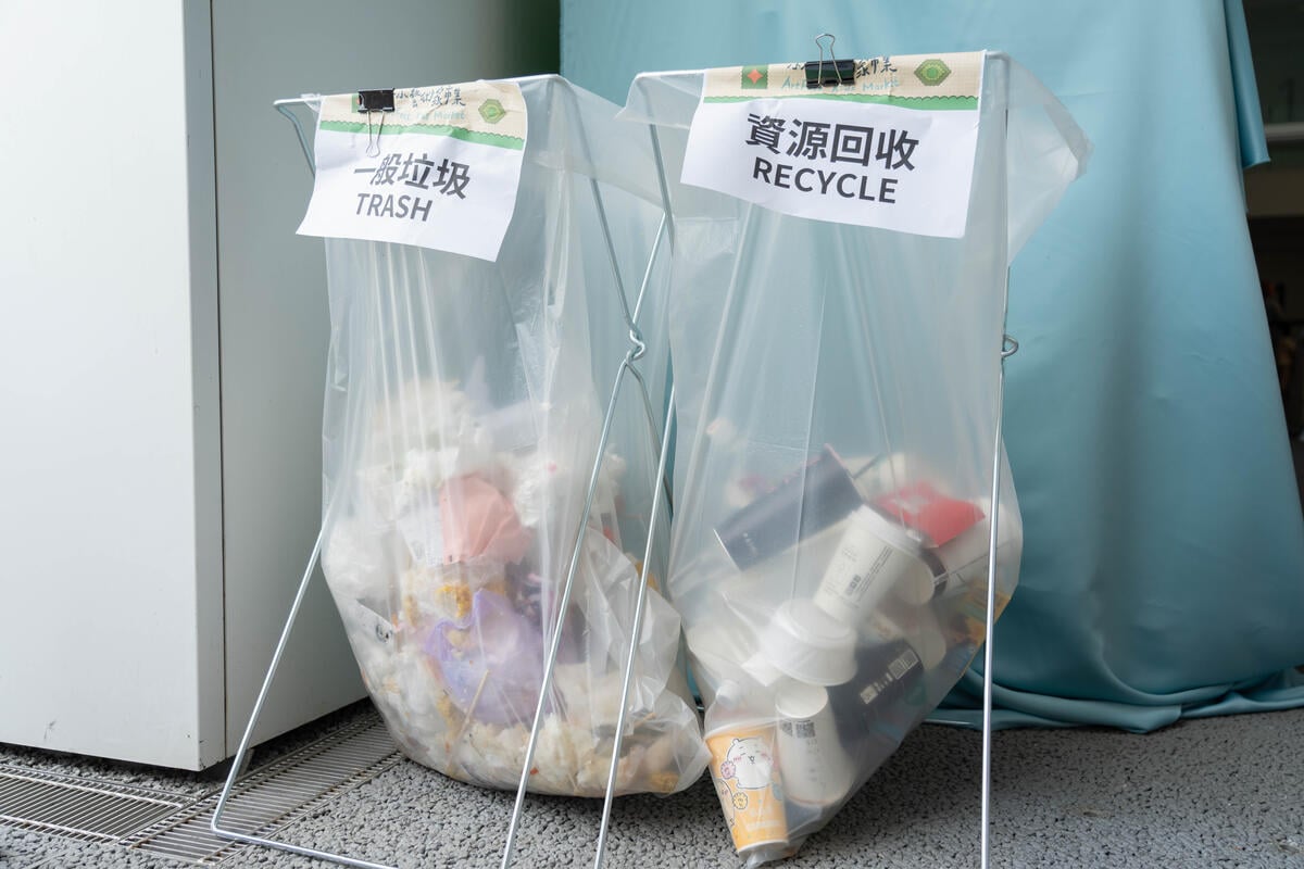 Volunteers Reduce 4,000 Single-use Plastic Foodware in Taipei. © Greenpeace / Celrec Studio