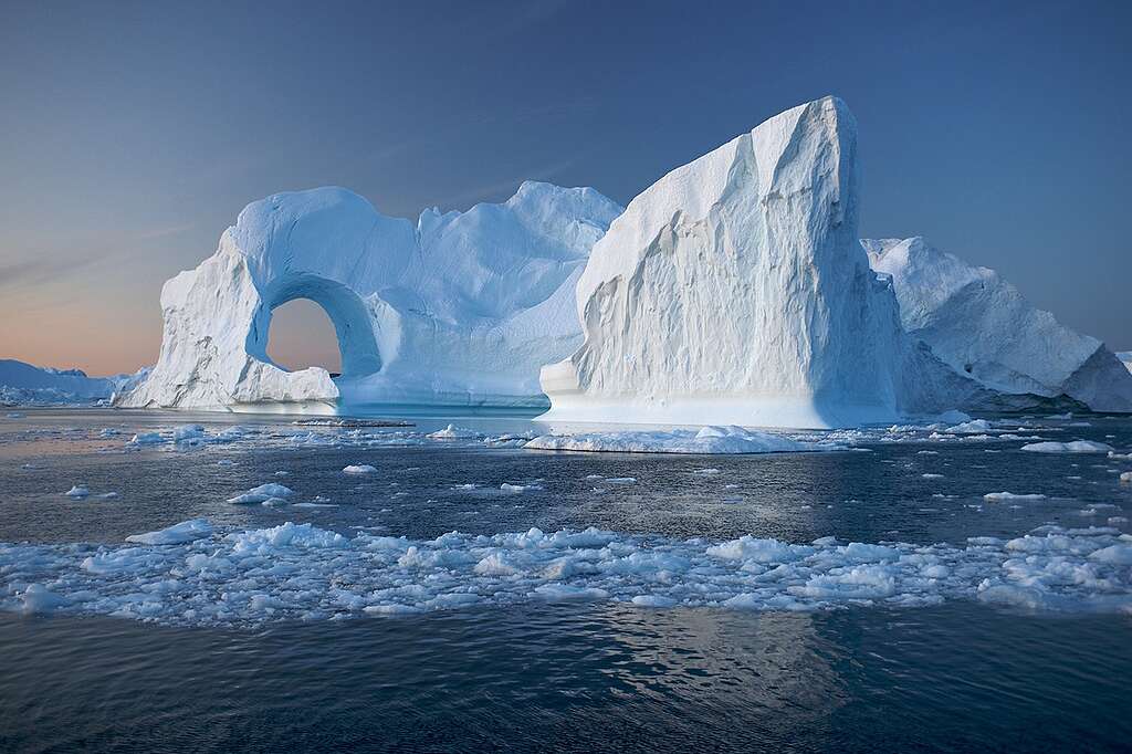 Ice sculpture in the Arctic.