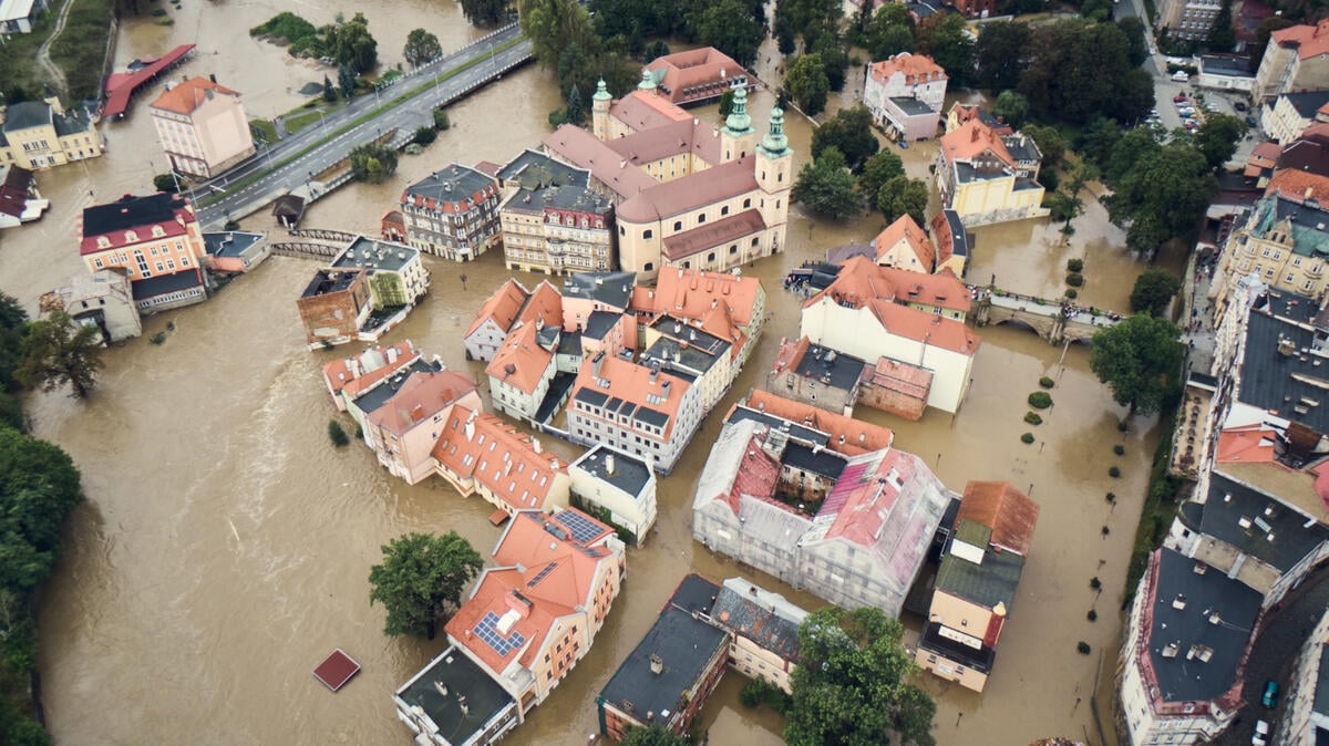 Floods Caused by Storm Boris in Lower Silesia, Poland. © Greenpeace