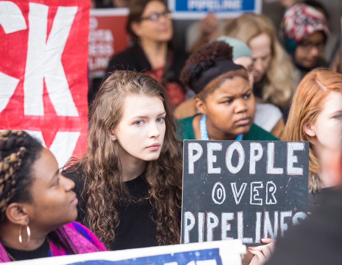 Dakota Access Pipeline Day of Action in Washington D.C. © Jordan Hetrick / Greenpeace