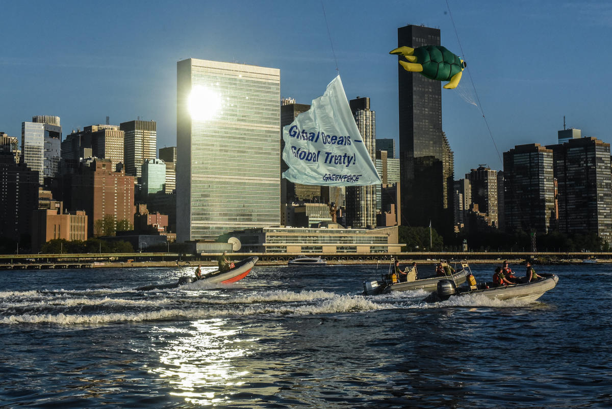 United Nations Ocean Message in New York. © Stephanie Keith
