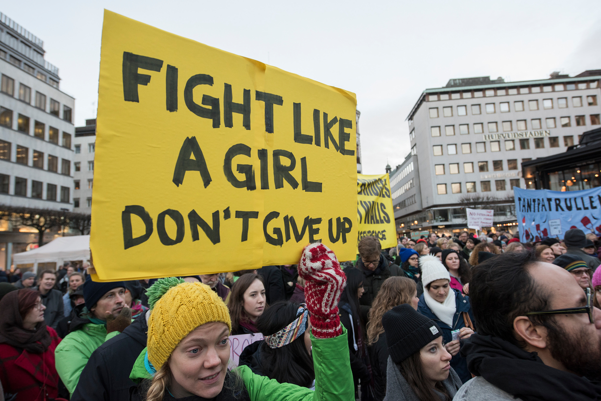 Women's March in Stockholm. © Christian Åslund