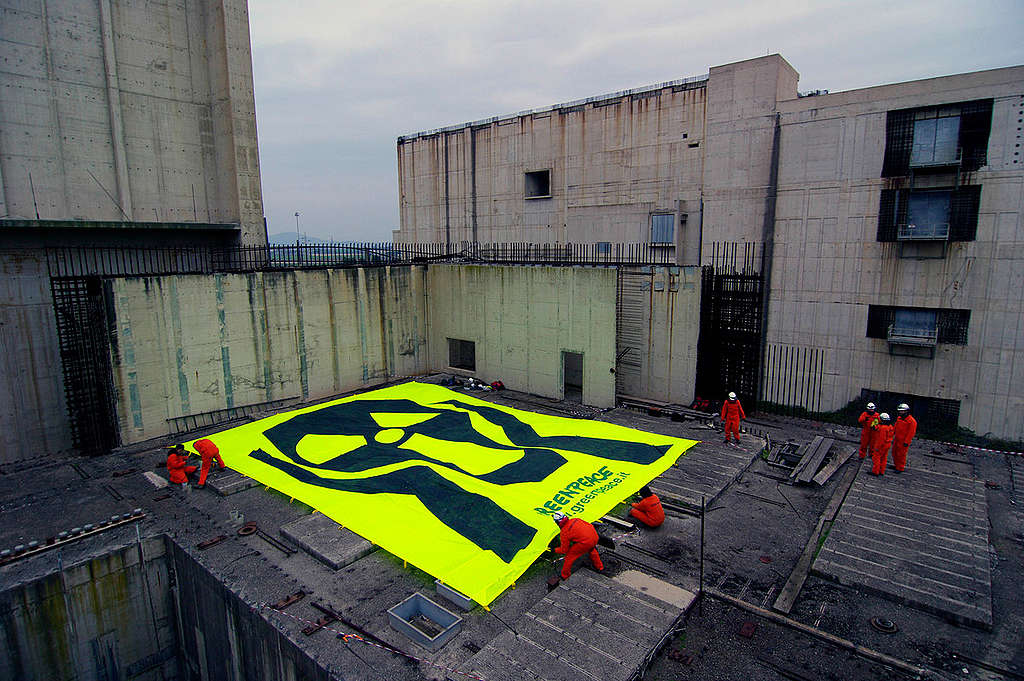 Nuclear Action at Former Nuclear Plant in Italy. © Matteo Nobili