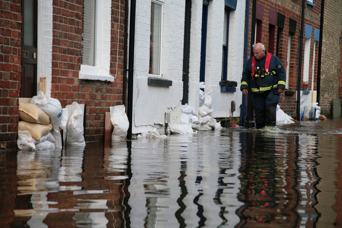 Flooding in Oxfordshire, UK. © Nick Cobbing