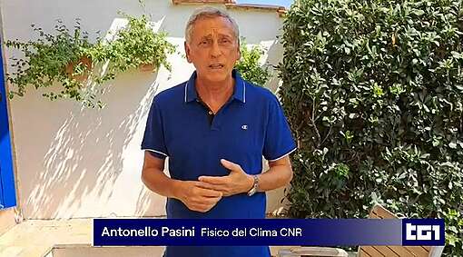 Il climatologo Antonello Pasini intervistato dal TG1