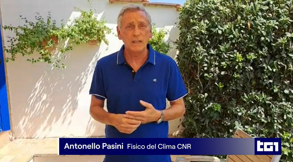 Il climatologo Antonello Pasini intervistato dal TG1