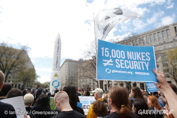 グリーンピース　平和の日　核兵器禁止条約