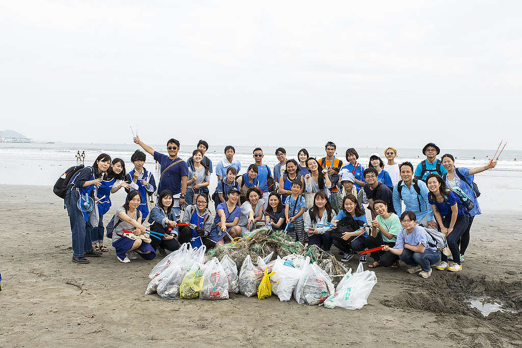 World Oceans Day Activity in Japan. © Chihiro Hashimoto / Greenpeace