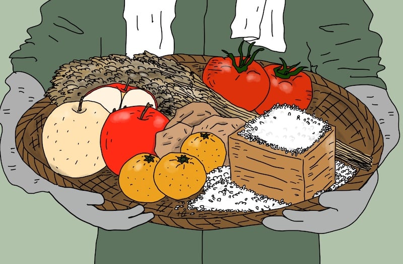 お米、ミカン、ナシ、リンゴ、ジャガイモ、トマトなどの日本の農作物の栽培に温暖化の影響が出ている