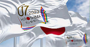 G7広島サミットの旗