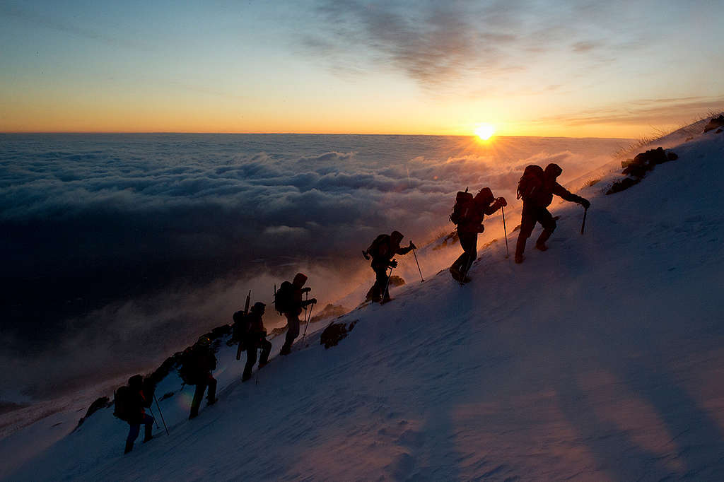 Messages for Nuclear Victims on Mount Fuji